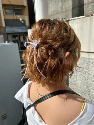 ショート ヘアアレンジ ひな ALBA🐰三鷹のヘアスタイル