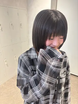 ショート yoshino /ナチュラル縮毛のヘアスタイル