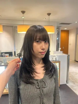 セミロング 宮本 果凜のヘアスタイル