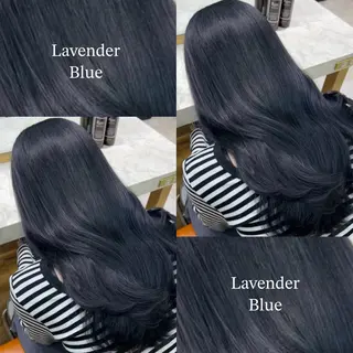 ロング カラー あんな🦋レイヤー カット/透明感カラーのヘアスタイル