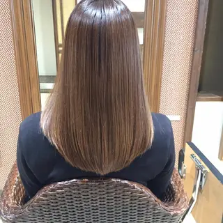 セミロング 縮毛矯正/髪質改善 主税巧一のヘアスタイル