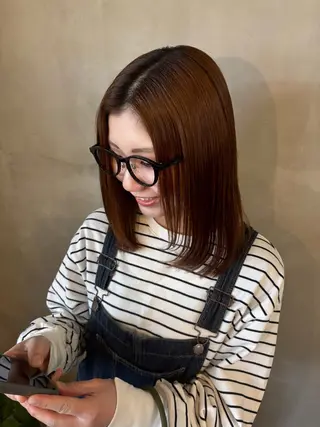 ロング キシモト ハルカのヘアスタイル