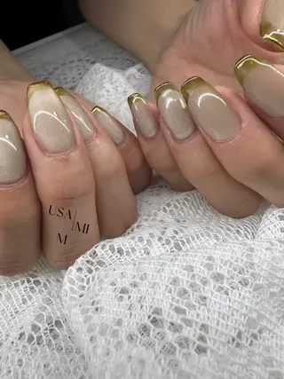 ネイル 💕🐰うさみみ🐰 💕猫と触れ合い✨のネイルデザイン