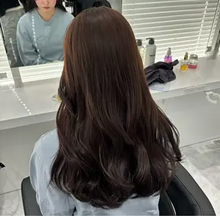 ロング 都内1優しい🤍透明 感カラー🤍サツキのヘアスタイル