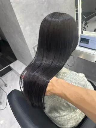 ロング カラー CS made by SHACHU栄店所属・透明感/ブリーチ縮毛 /髪質改善/星野純一のヘアスタイル