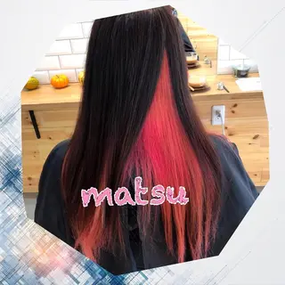 ロング カラー MATSU 🌟韓国🇰🇷のヘアスタイル