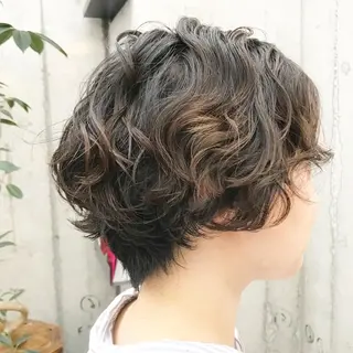 ショート パーマ ✂︎ウルフ・ショート ✂︎MIKUNIのヘアスタイル