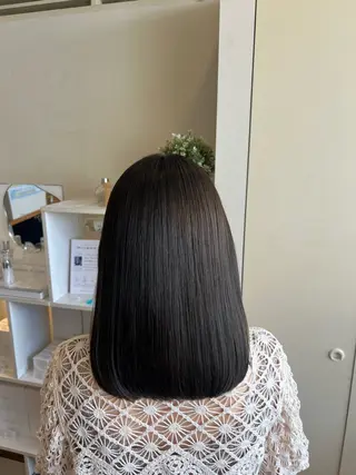 セミロング カラー 竹添 有梨沙のヘアスタイル