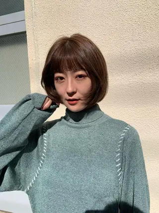 ショート カラー 🤍透明感/韓国風 🤍サクラギヒトミのヘアスタイル