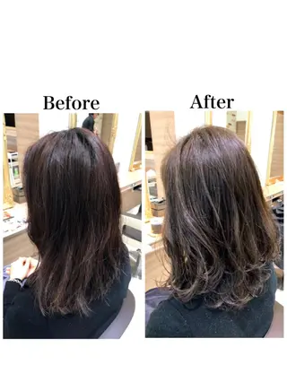 セミロング 新宿 木下拓哉のヘアスタイル