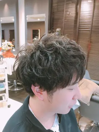 メンズ パーマ ショート clear - style所属・前之園 ひかるのヘアスタイル