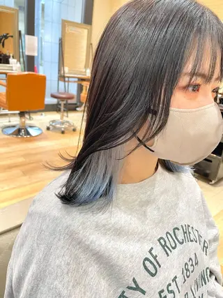ミディアム 亀川蓮 Agu hairのヘアスタイル