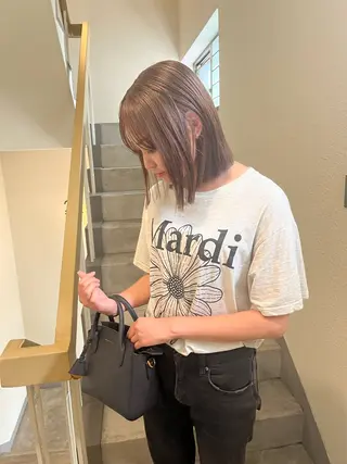 ミディアム カラー SIKI yuuna レイヤーカット🪽のヘアスタイル