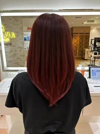 ロング 新宿透明感カラー 髪質改善/吉川怜奈のヘアスタイル