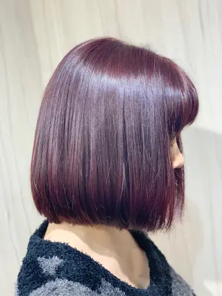 セミロング カラー ヘアアレンジ ⭐️柏木皇気ブリーチ ムラ修正/他店直しのヘアスタイル