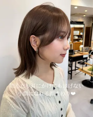 ミディアム 🌈韓国ボブミディ 表参道sandノスケのヘアスタイル