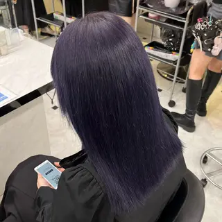 ミディアム 🍒透明感カラー🌨 🥕ハイトーンカラーのヘアスタイル