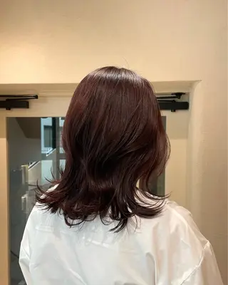 ミディアム カラー 暖色系カラー/オリー ブカラー💚宮城のヘアスタイル