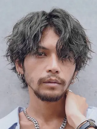 ショート カラー パーマ メンズ fifth shibuya所属・fifth 菅崎愛斗のヘアスタイル