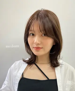 ミディアム カラー カットモデル募集中 🤍harunaのヘアスタイル