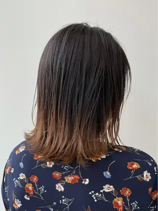 ミディアム カラー 🦄インナーカラー 🦄貫井彩花のヘアスタイル