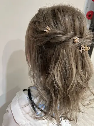 セミロング カラー ナチュラル/インナー /牧野 佑菜のヘアスタイル