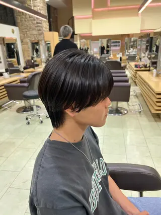 ショート メンズ ﾎｯﾄﾍﾟｯﾊﾟｰ に移行中【かな】のヘアスタイル