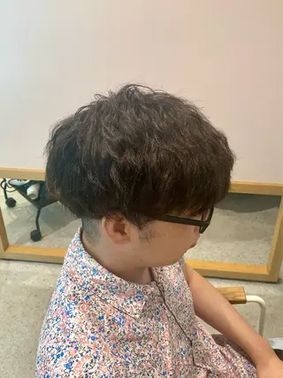 ショート パーマ エリア唯一🌈ᵕ̈* 派手髪モリヤ🌺のヘアスタイル