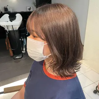 ミディアム カラー 透明感カラー/ 寺田千雅子のヘアスタイル