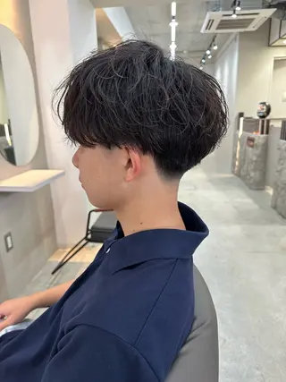 ショート パーマ メンズ 木下 健心のヘアスタイル