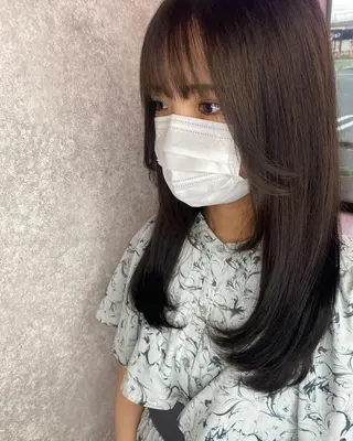 ロング カラー UNDER vr 【アンダーバー】のヘアスタイル