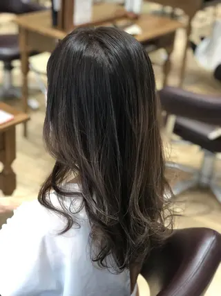 セミロング カラー 🍀褒められヘア🍀 松尾舜のヘアスタイル