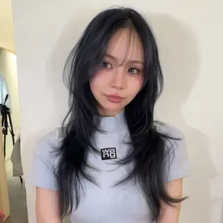 ロング HACHI美容室 韓国ヘア　AKARIのヘアスタイル