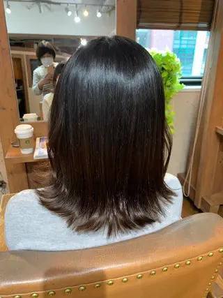 ミディアム 武田尚子🌸 自然に仕上がる矯正のヘアスタイル