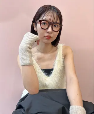 ミディアム レイヤーカット/ 透明感カラーmikuのヘアスタイル