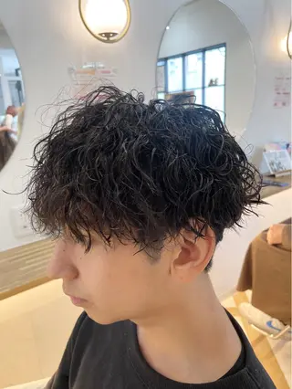 パーマ 😈せいと😈 ハイトーン/縮毛矯正のヘアスタイル