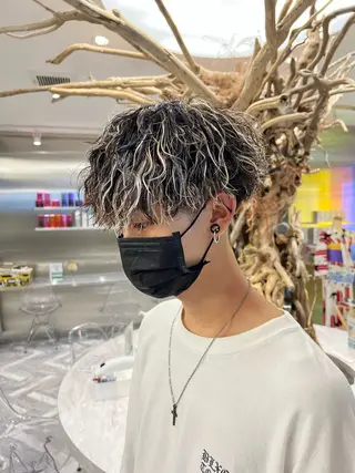 カラー パーマ メンズ 【圧倒的センス】 まる/メンズカラーのヘアスタイル