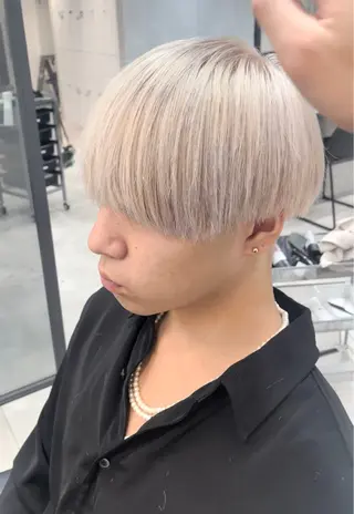 カラー メンズ 渋谷／メンズブリーチ メンズカラー／はるとのヘアスタイル