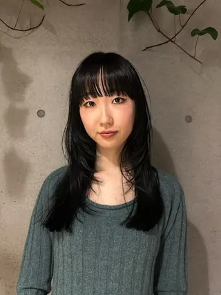 ロング カラー 似合わせカット /パーマ岡本淳平のヘアスタイル