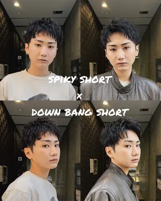 ショート メンズ 大阪メンズハイトーン /スパイキー/RAIのヘアスタイル