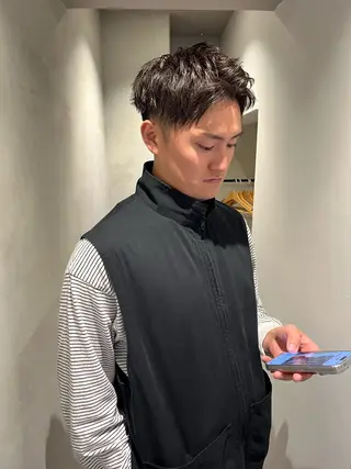 ショート カラー メンズ ロエ平尾山荘所属・大人ショート/メンズ /平尾/薬院/綜一郎のヘアスタイル