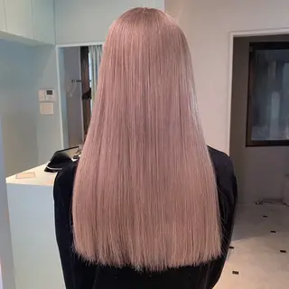 ロング ️🫧 AINE 🫧ハイトーンカラーのヘアスタイル
