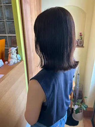 ミディアム 加岳井 しおりのヘアスタイル
