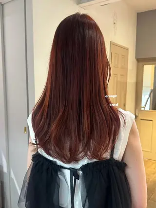 ロング カラー 暖色カラー/レイヤー 🌙 オノユリカのヘアスタイル