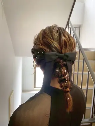 ヘアアレンジ iLuce所属・hair make もりした ゆうのヘアスタイル