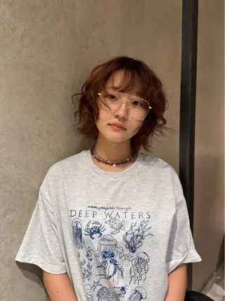 カラー RESSUAL くるみのヘアスタイル