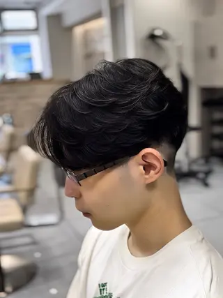 ショート パーマ メンズ 🔮メンズ縮毛矯正 毛流れパーマ💎竹永のヘアスタイル