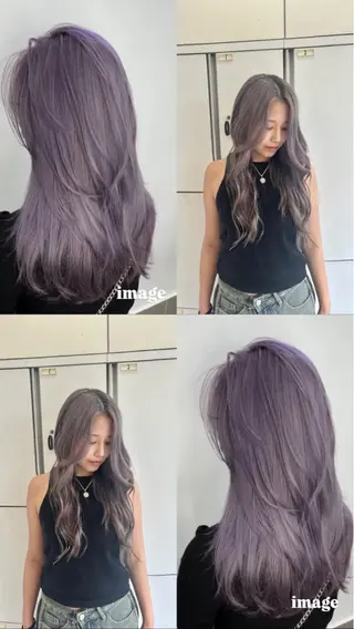 ロング カラー Ouka/Wカラー/ 大人艶カラーのヘアスタイル