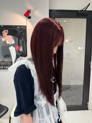 ロング カラー コノカ暖色カラー/ 透明感カラーのヘアスタイル