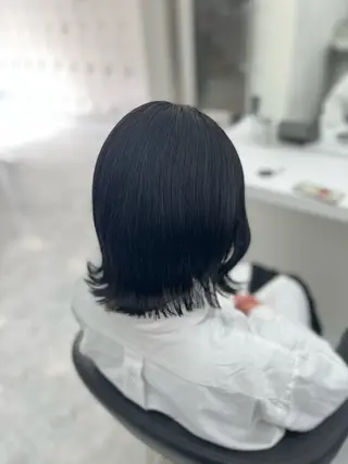 ミディアム カラー ヘアアレンジ 艶髪ハイトーン🫧 Kurehaのヘアスタイル